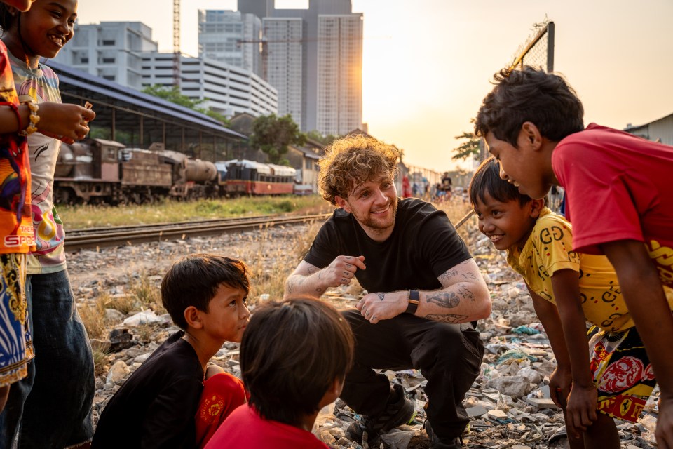 Tom said: ‘Being asked to actually go to Cambodia and see where the money that is raised goes, and who it goes to, has completely shifted my whole view on what Soccer Aid is about’