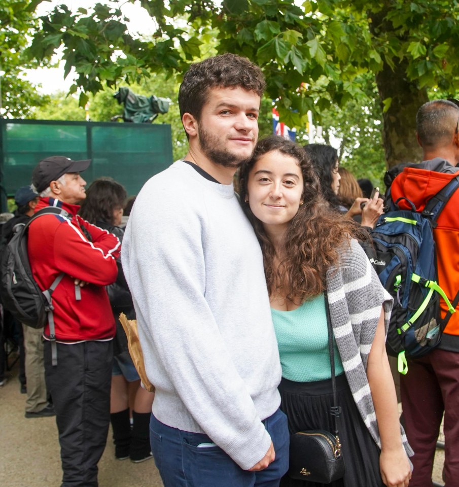 Nicolas Chauveau, 25, and Sara Makhoul, 23, both students from Paris