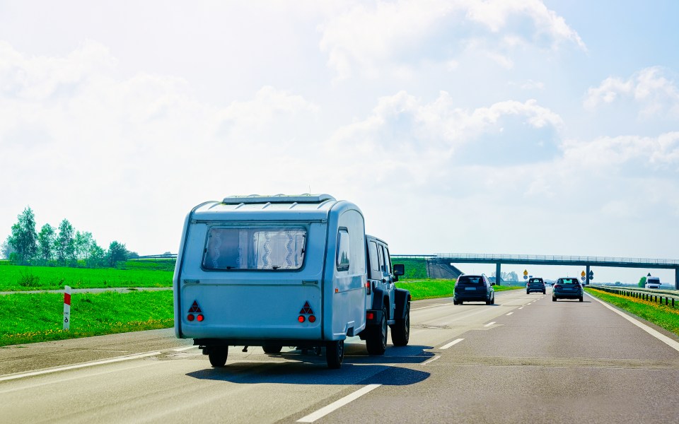 You should tell your hire company that you intend to tow a caravan