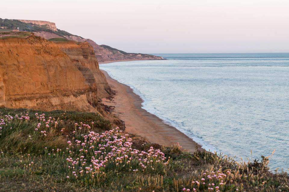 Rocken End Beach is located on the most southerly point of the Isle of Wight