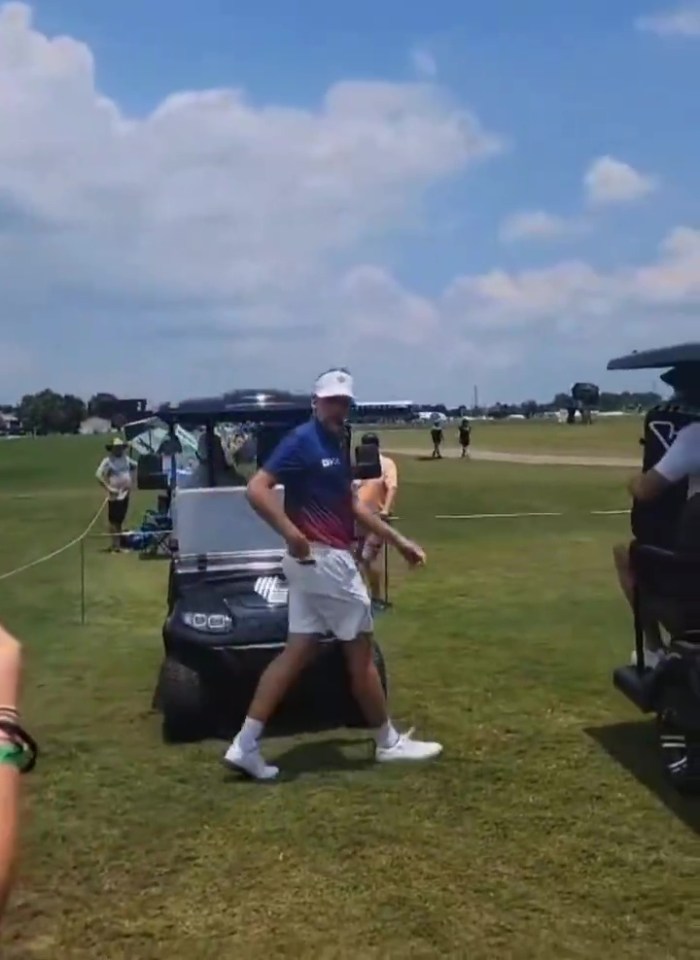 Ian Poulter raged at a fan in a video circulating online