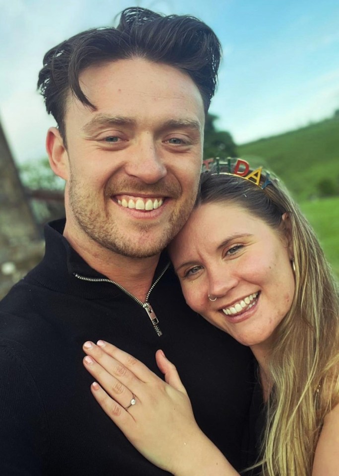 Calum Lill shared a sweet snap with new fiancee Roberta