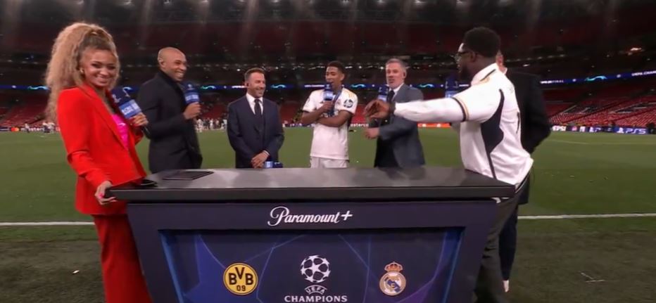 Micah Richards and Jamie Carragher pocked fun at him