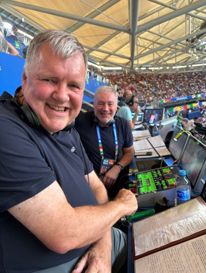 Clive Tyldesley has been working alongside Ally McCoist in Germany