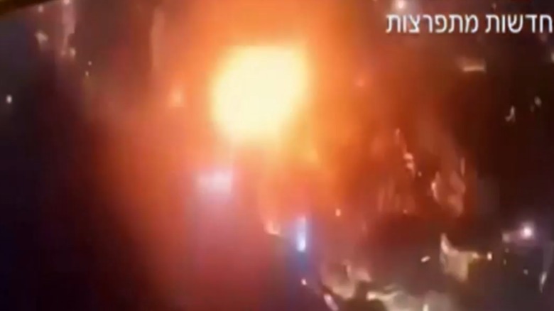 A giant fireball erupted near to the US Embassy in Tel Aviv