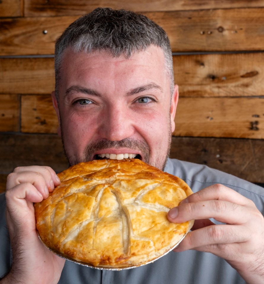 Scottish Sun reporter Jordan Tennant tries the doner kebab pie