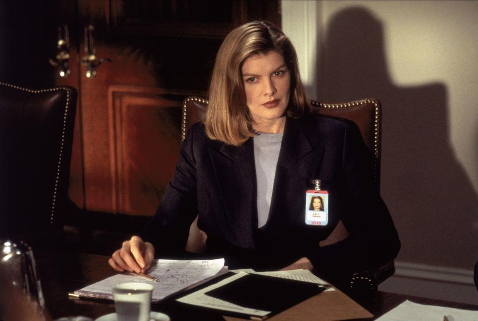 And Rene Russo would have been a librarian lookalike who couldn’t get a gun in her holster