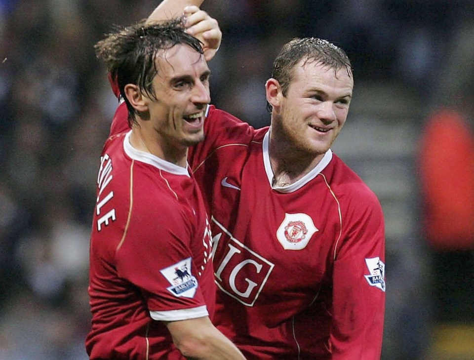 Neville says Wayne Rooney is the best striker he played with at Man Utd