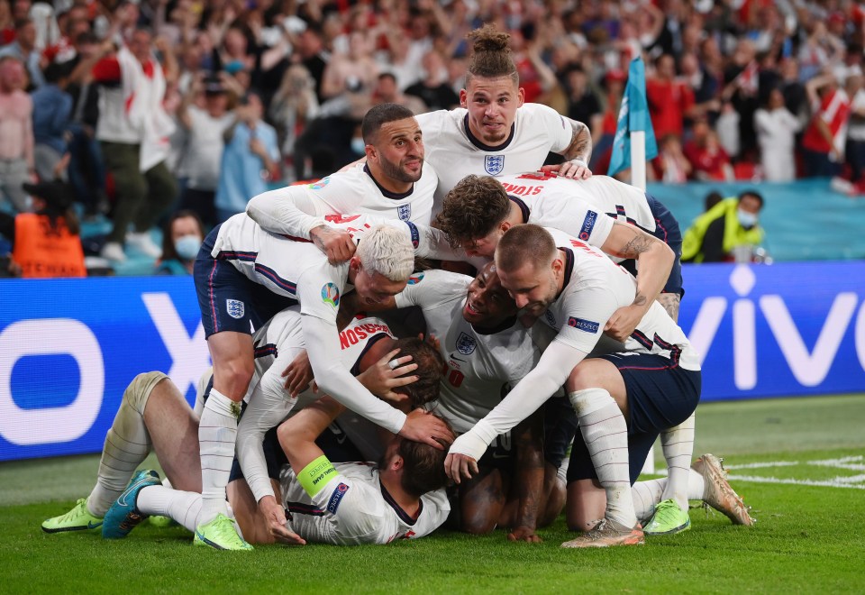 England also reached the semi-finals at Euro 2021