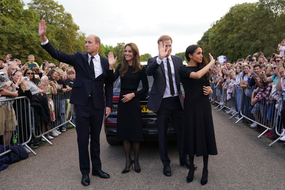 One of the last times the 'Fab Four' have been pictured together, following the late Queen's death