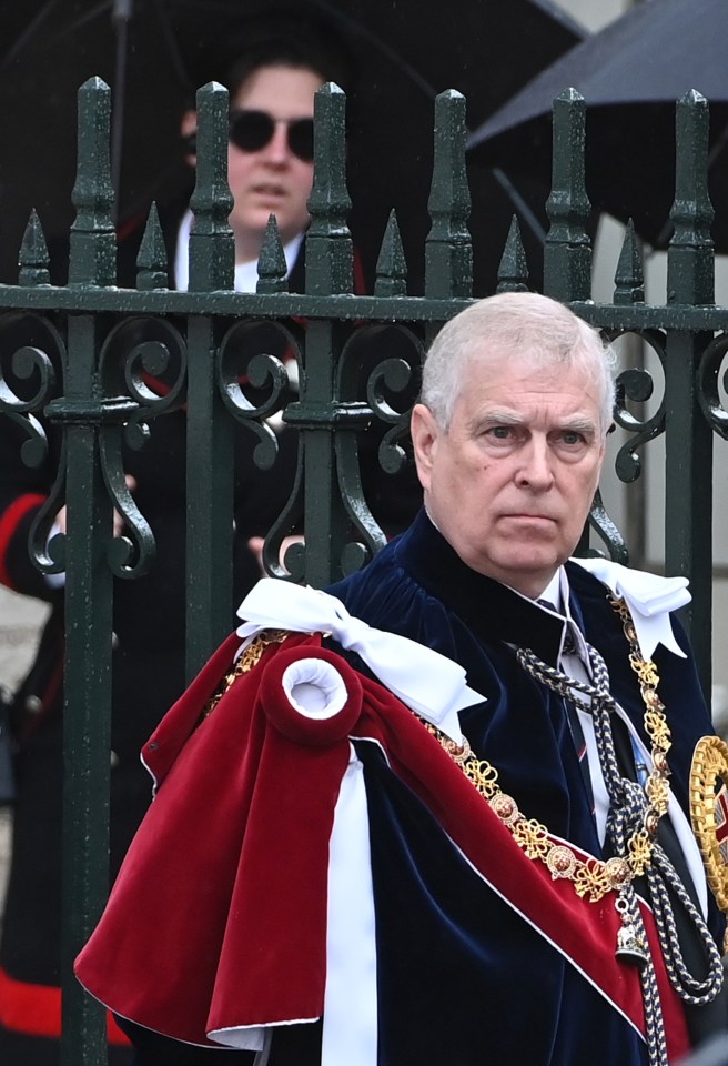 Prince Andrew was also seen at the coronation of King Charles and Queen Camilla