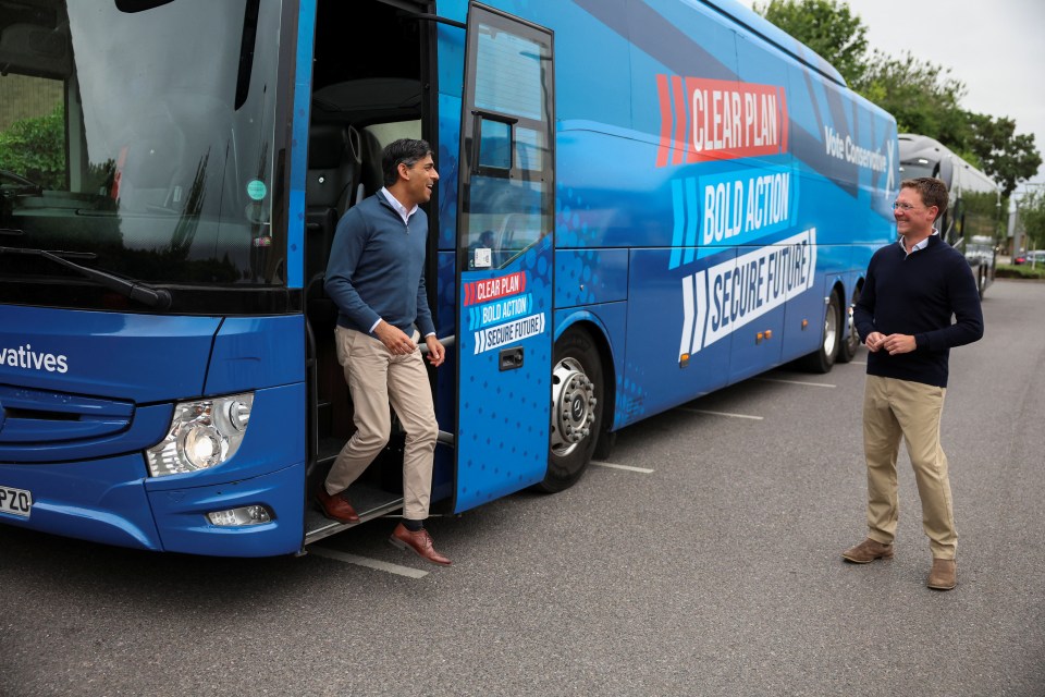 By 8am Rishi was in a Cotswolds Morrisons. However, a few aisles away a shopper said: ‘I’ve voted Conservative all my life but not anymore. I’m voting Reform’