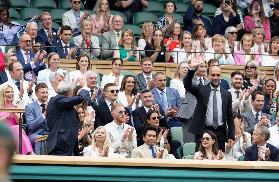 It was a jam-packed Royal Box full of sporting celebs