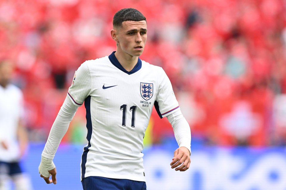 Phil Foden has made the top five after starting on the left for England