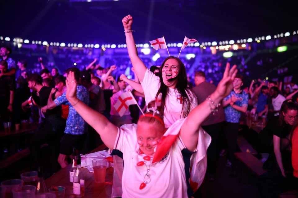 Fans at Manchester’s AO Arena couldn’t contain their joy