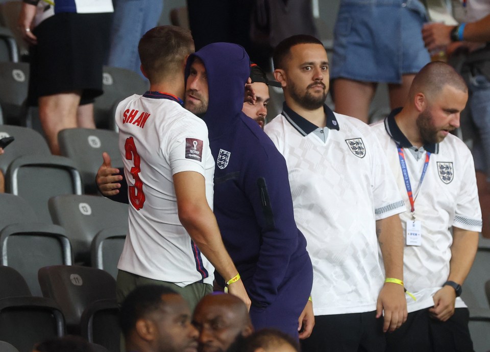 Luke Shaw chatted to his family