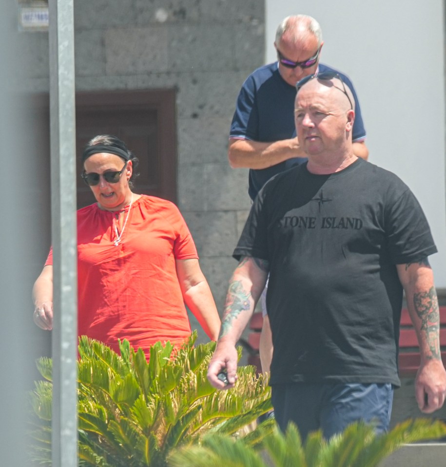 Mum Debbie and Dad Warren visited a church in Santiago del Teide on Thursday