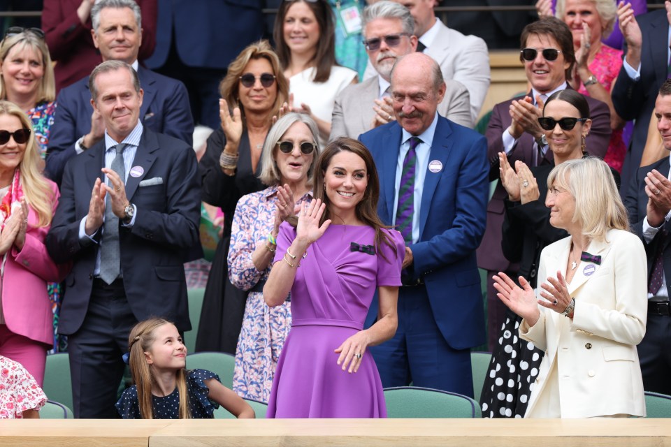 Kate was greeted with a standing ovation