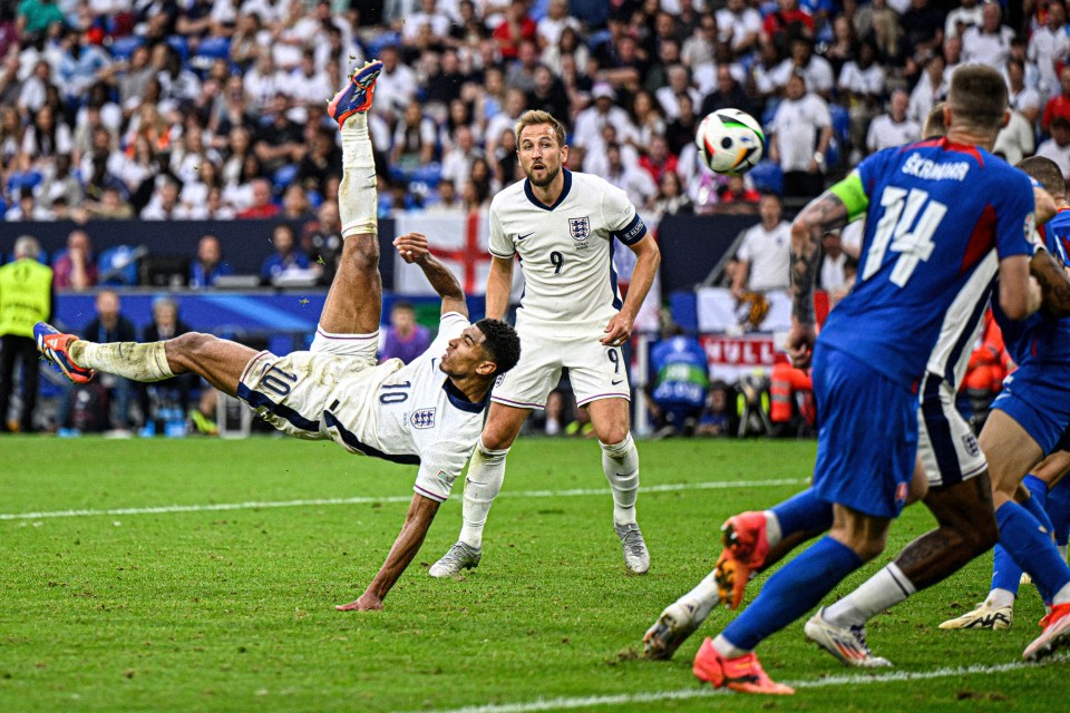 England have had a Euros to remember, pictured Jude Bellingham’s late equaliser v Slovakia