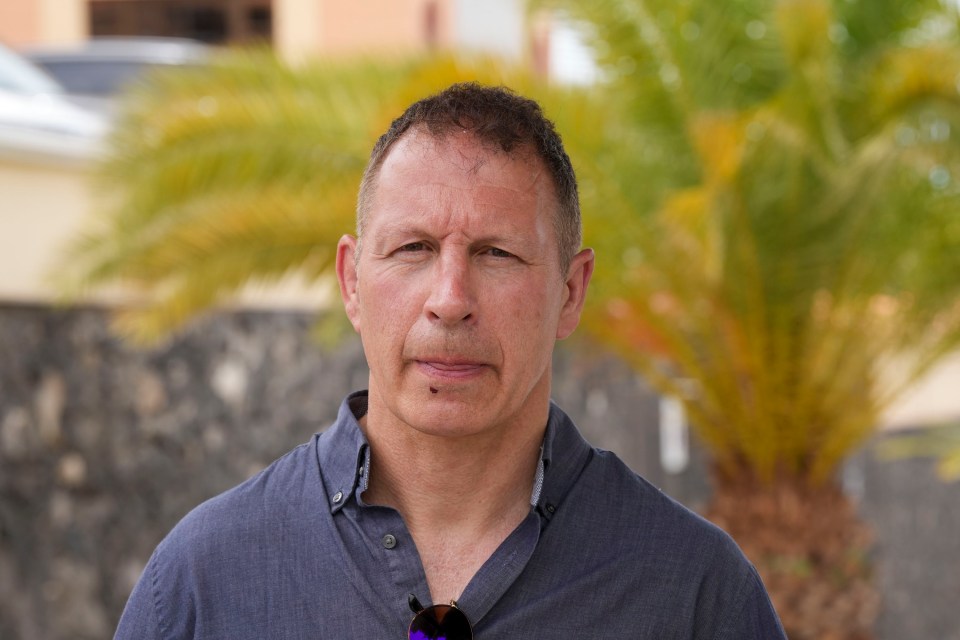 Former British detective Mark Williams-Thomas outside the Airbnb Villa in Masca Village where the missing teenager stayed before going missing