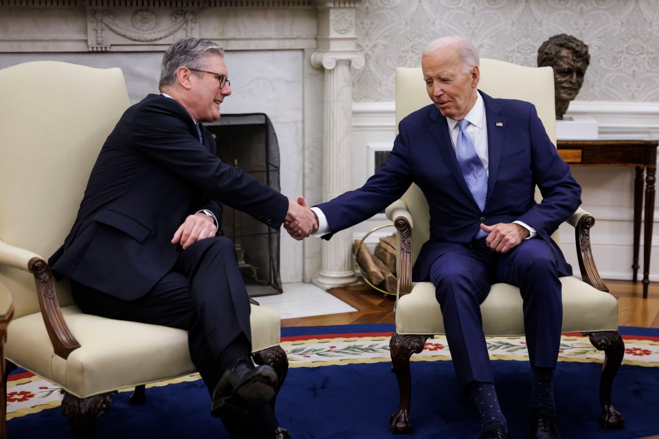 Biden and Sir Keir met for talks in the White House oval office as the Nato 75th anniversary summit takes place in Washington DC