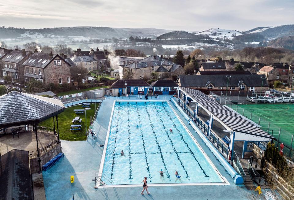 Hathersage Swimming Pool in the Peak District has a Victorian band stand where live music plays