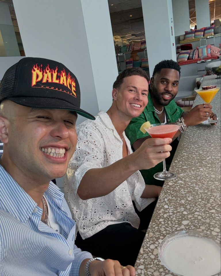 Jax Jones, left, revealed he spent a lot in the bar with Jason Derulo and Joel Corry