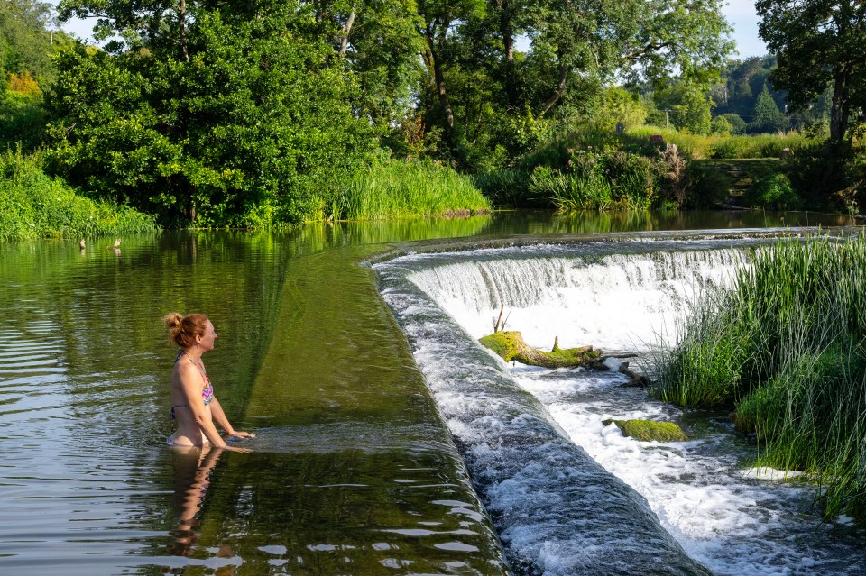 The water was the place to be yesterday as the Mercury hit 32C in some places