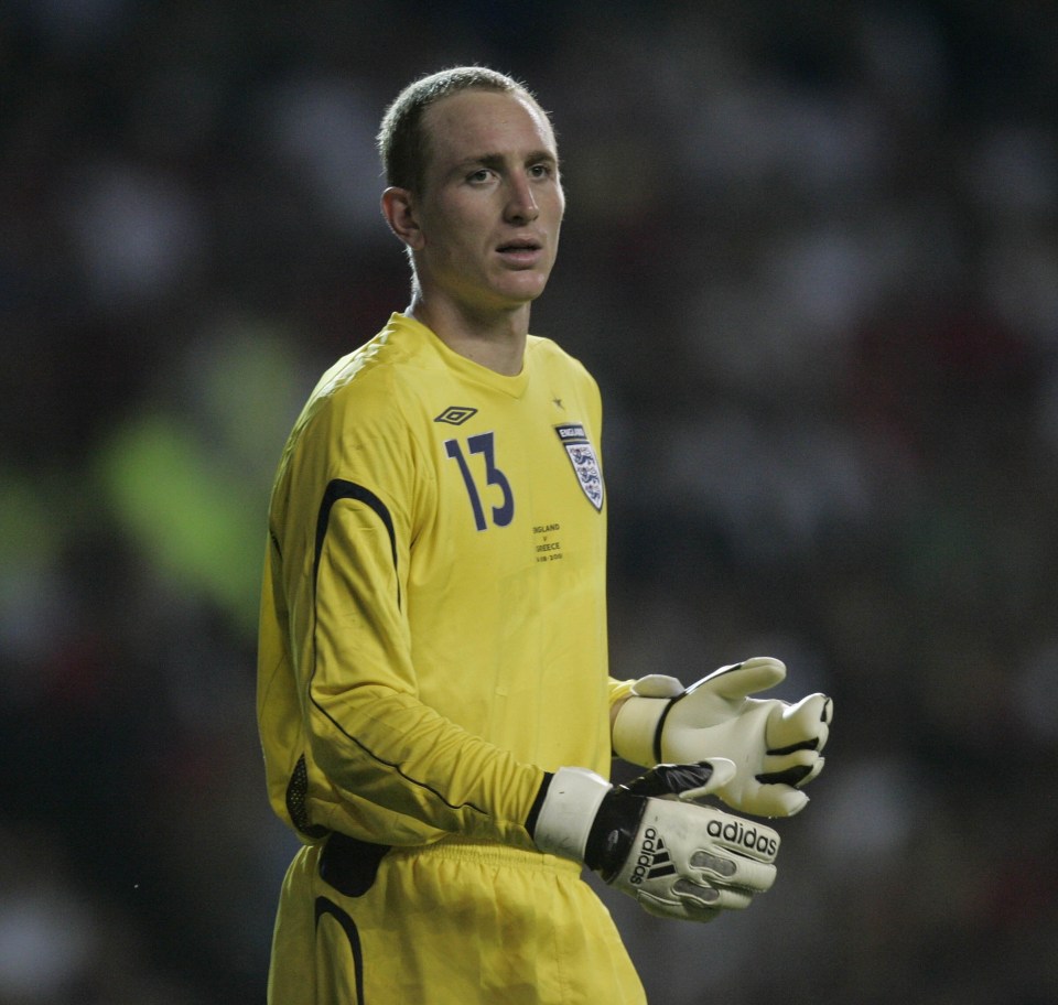 The former goalkeeper made his only Three Lions appearance against Greece in 2006