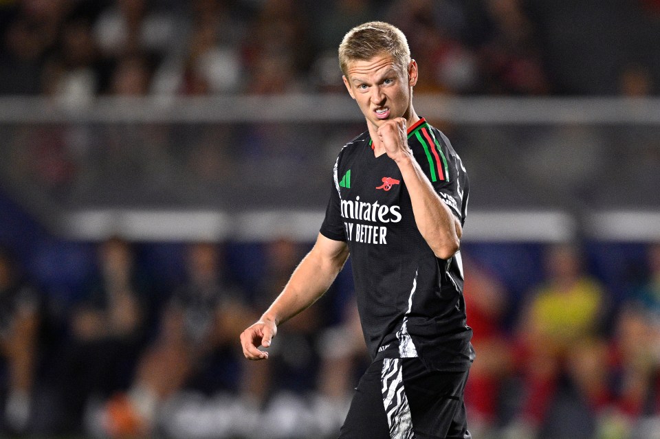 Oleksandr Zinchenko found the net as Arsenal won 5-4 on penalties