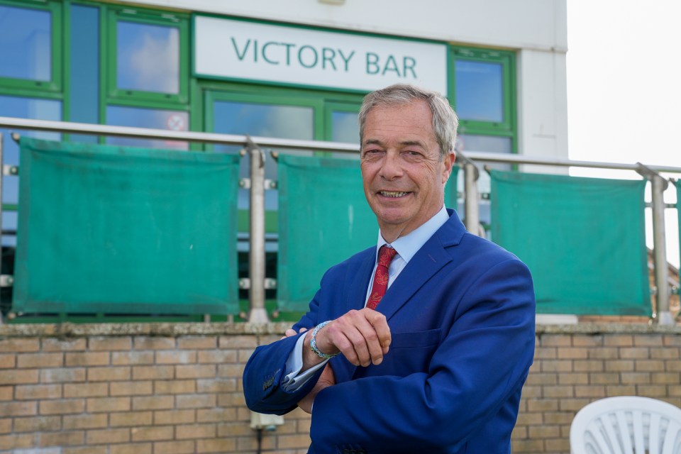 Nigel Farage on the campaign trail last month at Great Yarmouth