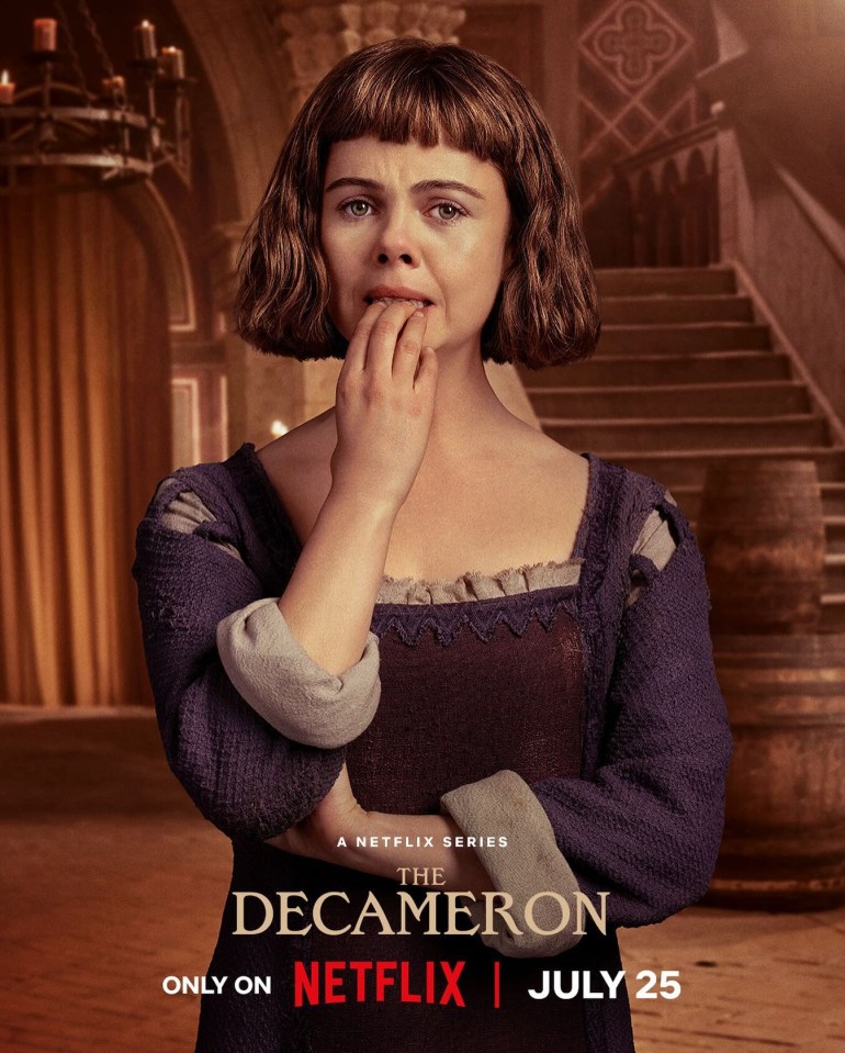 But now she’s taken on a new role in Netflix’s period comedy The Decameron