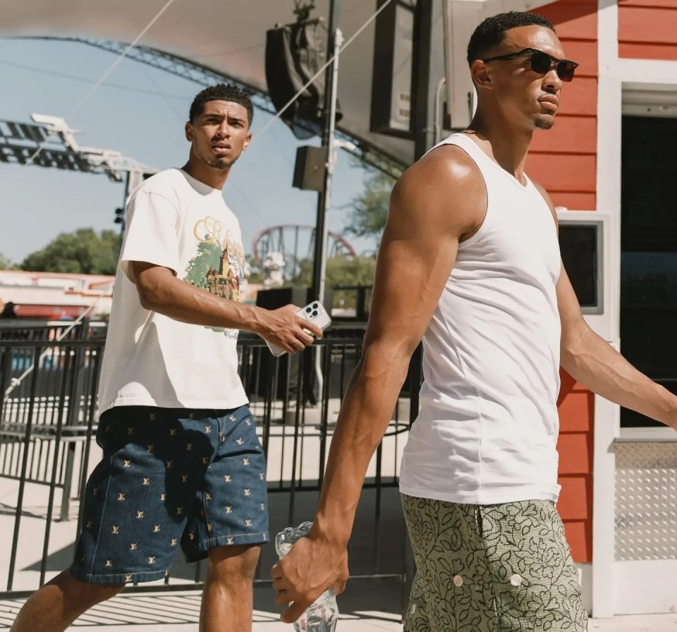 Jude Bellingham and Trent Alexander-Arnold are holidaying together in the US