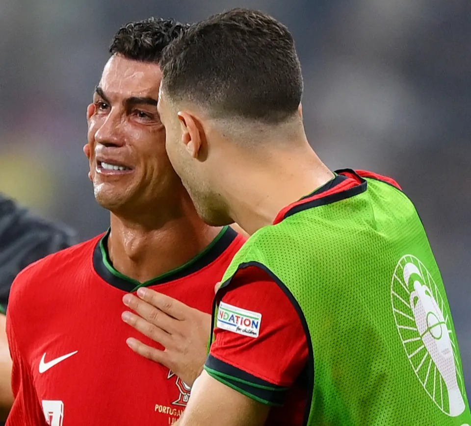 Messi's tears come after Cristiano Ronaldo cried at the Euros