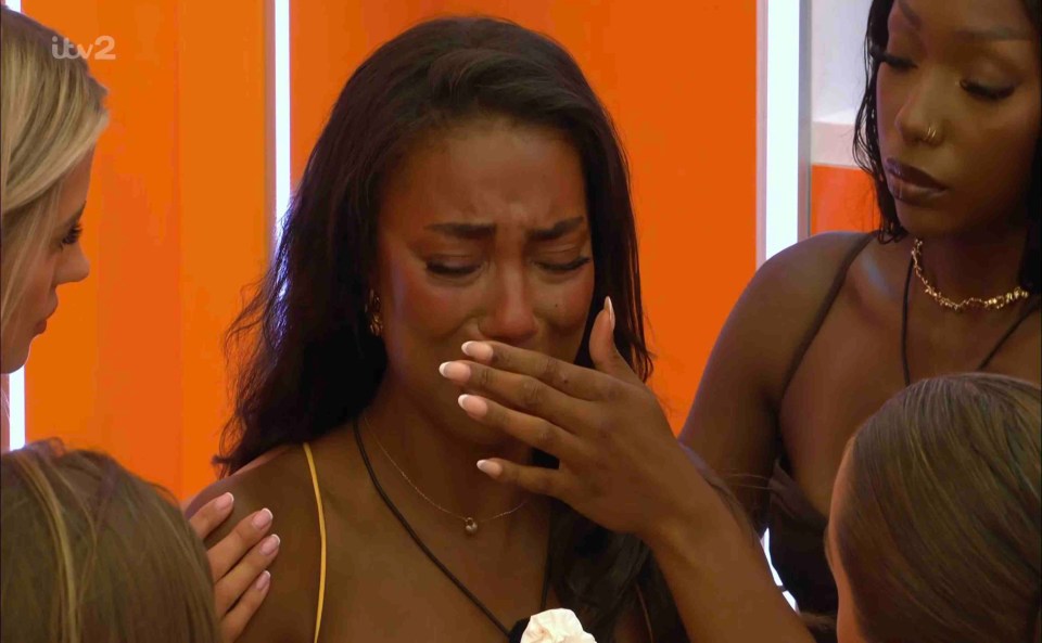 An emotional Uma left the girls in tears as she decided to leave