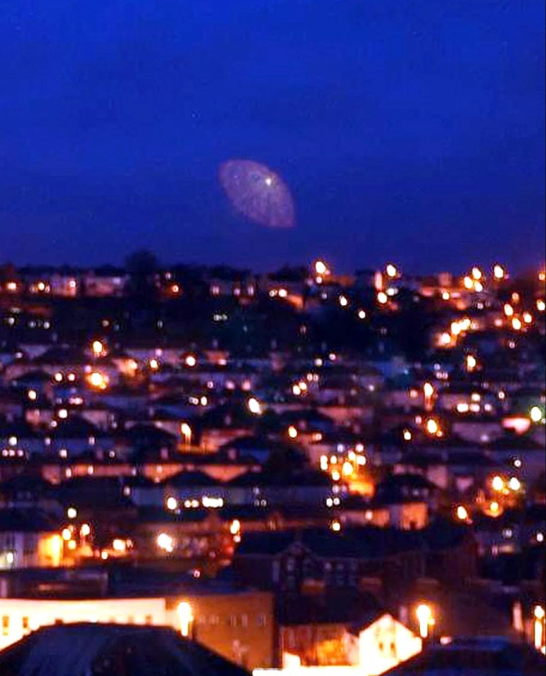 Numerous UFO sightings have been reported across the UK, like this one taken in the St Budeaux area of Plymouth in 2004