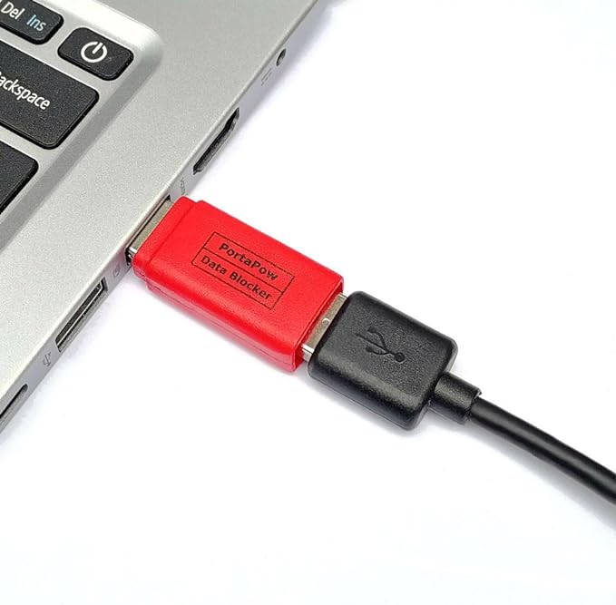 A USB data blocker can stop hackers from accessing your device - and block them from bank-raiding attacks