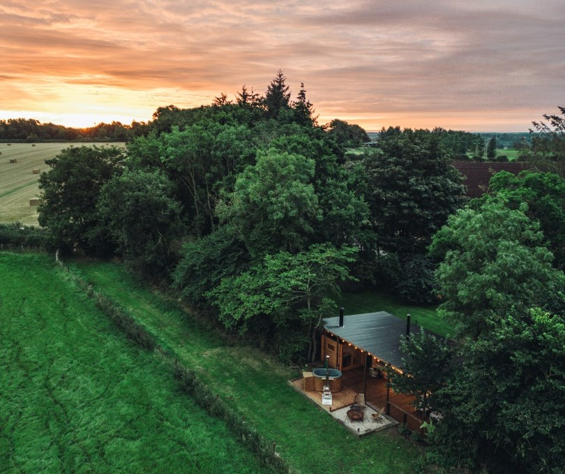 The cabins look out across acres of remarkable Northumbrian countryside, which by evening came alive with small bats, fluttering around in the dusk, and even a barn owl