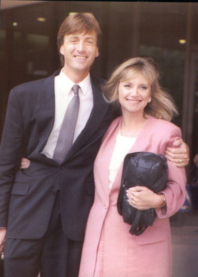 Richard and Judy at a Manchester court during his shoplifting trial