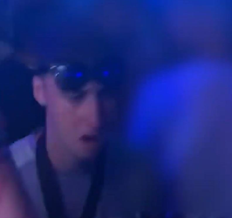 Footage also showed Jay at a club with sunglasses propped on his head