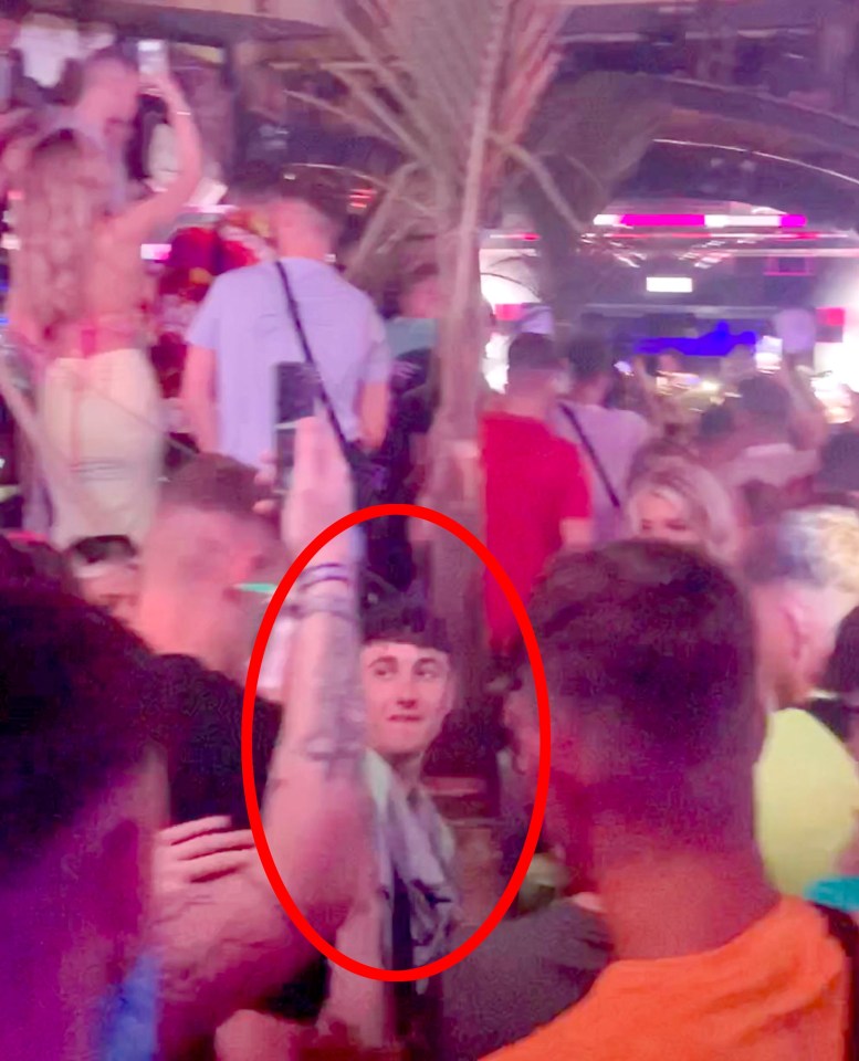 Jay at a rave in Tenerife before he vanished