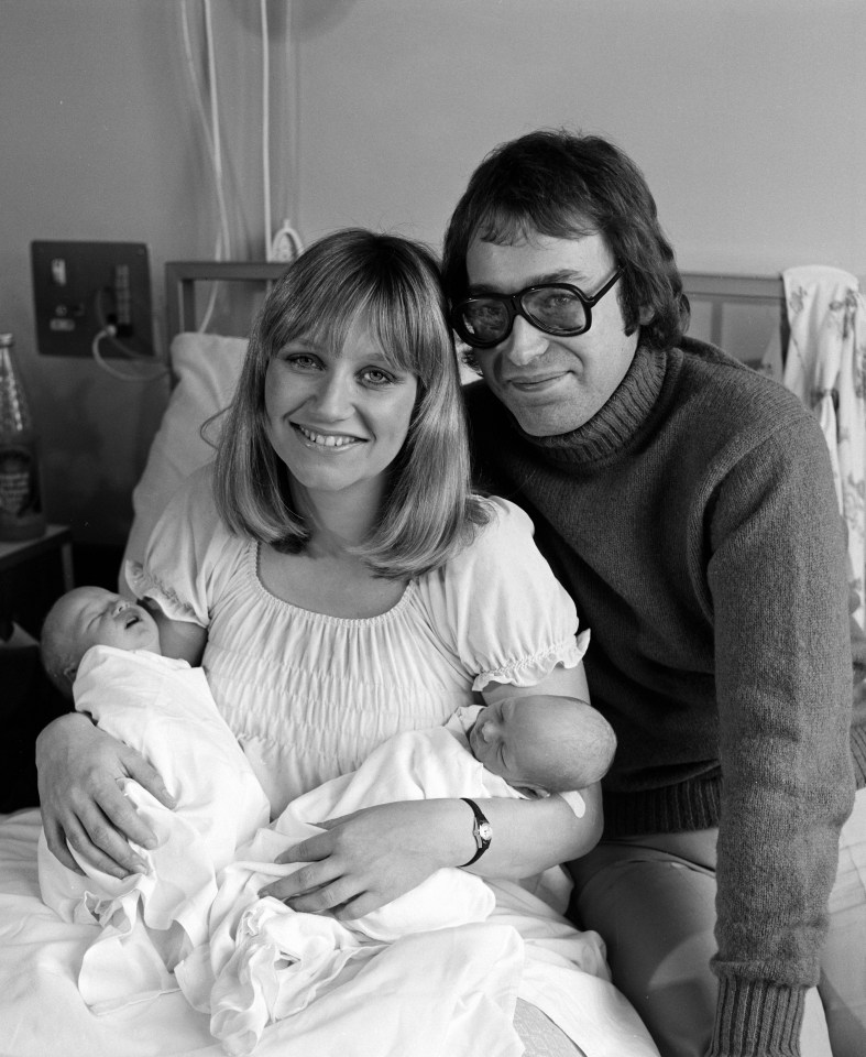 Judy was previously married to David Henshaw, seen here with their twins Dan and Tom