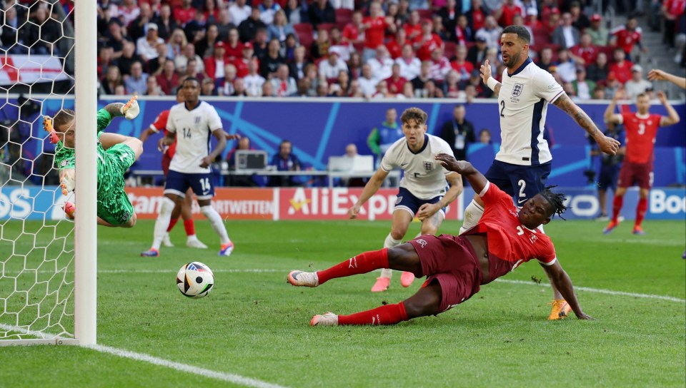 Breel Embolo gave Switzerland the lead from close range