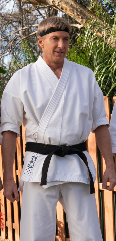 Johnny as a martial arts teacher in Cobra Kai