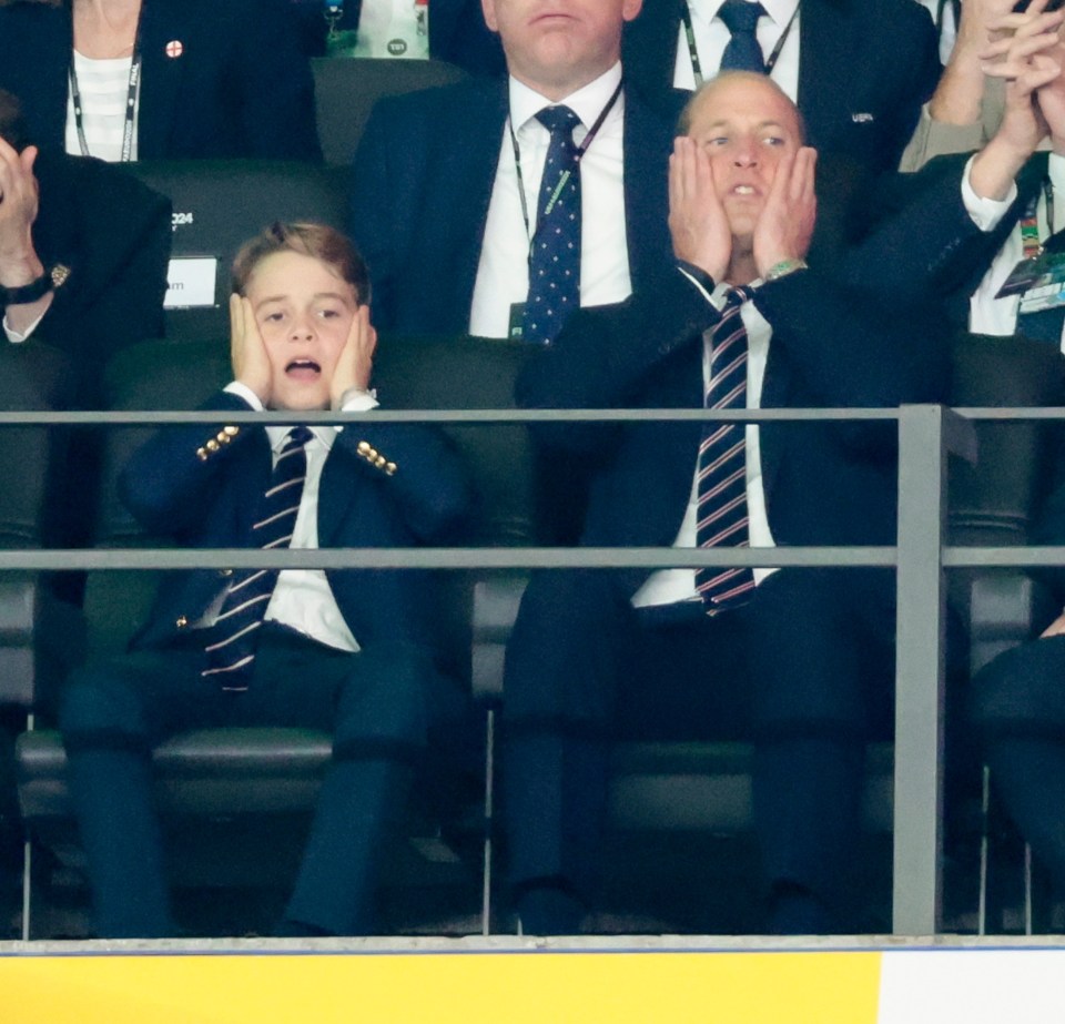 The royal pair were less than thrilled to see England defeated in the Euro 2024 final