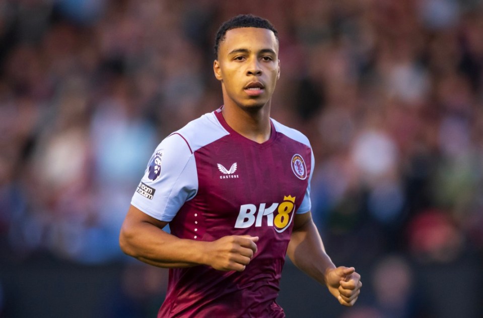 WALSALL, ENGLAND - AUGUST 3: Cameron Archer of Aston Villa during the pre-season friendly match between Aston Villa and SS Lazio at Poundland Bescot Stadium on August 3, 2023 in Walsall, England. (Photo by Marc Atkins/Getty Images)