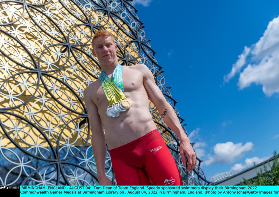 Tom Dean won a large haul of medals at the Birmingham 2022 Commonwealth Games