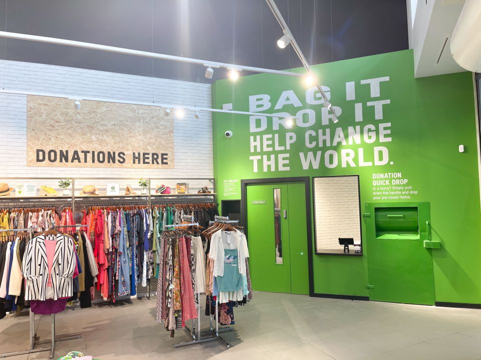 Inside the new Oxfam charity superstore in Manchester (Credit: Oxfam)