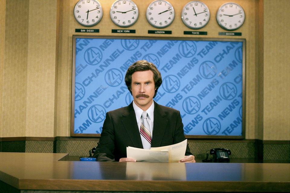 Biden was compared to comedy character Ron Burgundy, who suffered gaffes while reading autocues