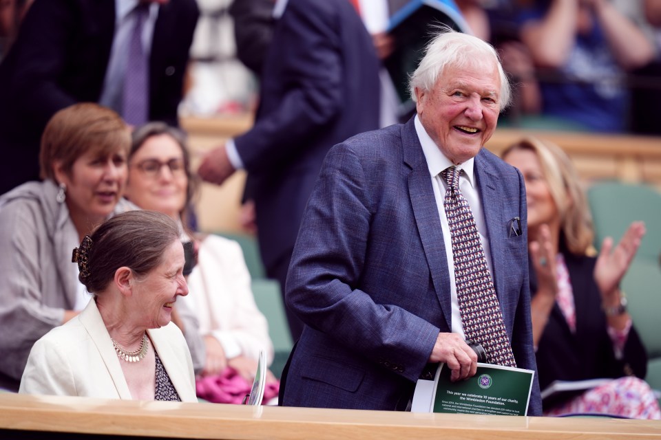 Sir David Attenborough was invited into the prestigious seats